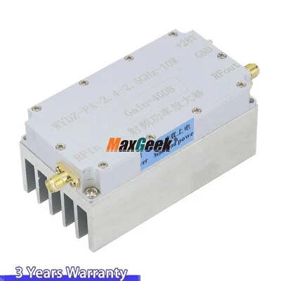 WYDZ-PA-2.4-2.5GHz-10W RF Power Amplifier with Heat Sink 40dB Gain 10W Output - Bild 1 von 4