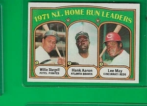 1972 Topps Home Run Leaders Hank Aaron/ Willie Stargell #89  🚀😳💥 NM/NMMT   - Picture 1 of 2