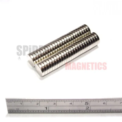 50 Strong 10mm x 2mm Magnets Neodymium Discs For Craft Fridge Reborn 10x2 mm