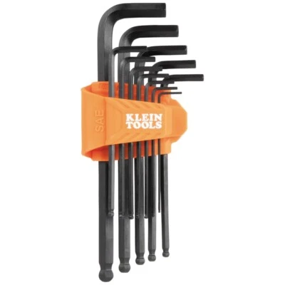 Klein Tools BLS12 L-Style Ball-End Hex Key Wrench Set, SAE, 12-Piece - Image 1 of 4