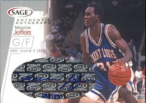 2001 SAGE Autographs Silver #A21 Maurice Jeffers/370