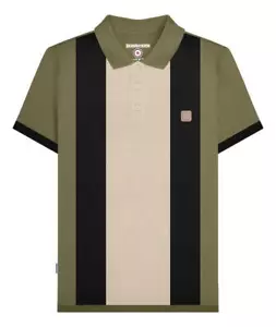 Lambretta Mens Khaki Classic Vintage Retro Mod Ska Casual Polo Shirt - Picture 1 of 6