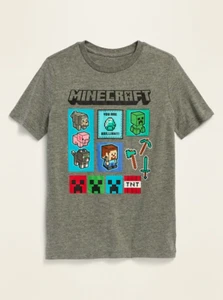 NUEVO CON ETIQUETAS ANTIGUA AZUL MARINO Niños Minecraft You are Brilliant Camiseta Creeper Steve L 10 12 - Imagen 1 de 1