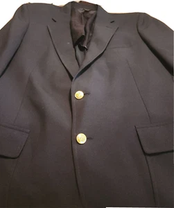 John Weitz For Jalen's Anzugjacke Herren Gr. 44 L dunkelblau Goldknopf Blazer - Bild 1 von 12