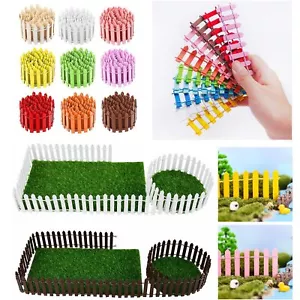 DIY Miniature Fairy Garden Fence Accessories Dollhouse Bonsai Figurines Ornament - Picture 1 of 26