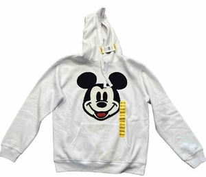 Felpa con cappuccio donna Disney con licenza Topolino taglia M bianca nuova con etichetta! - Foto 1 di 6