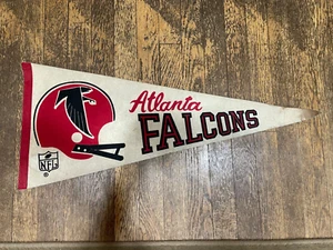 Vintage Atlanta Falcons NFL Football Pennant 30" 1960's 1970's Vtg - Picture 1 of 2