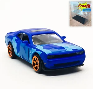 Majorette Dodge Challenger SRT Hellcat Camouflage Blue 1:66 (3") no Package - Picture 1 of 8