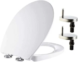 Toilet Seat With Soft Close Quick Release For Easy Clean Oval Toilet Seat by AAN - Picture 1 of 6