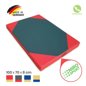 Gymnastikmatte Sportmatte Turnmatte 100 x 70 x 8 cm Weichbodenmatte Schutzmatte - Bild 1 von 17