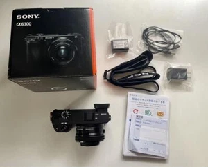 Sony Alpha a6300 Mirrorless Camera Power Zoom Lens Black ILCE-6300L B Japanese - Picture 1 of 8