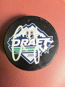 Cam York handsignierter Entwurf Puck-JSA - Bild 1 von 1