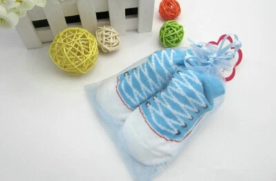 Nuevos calcetines de punto de algodón orgánicos antideslizantes orgánicos para niños bebés niños pequeños Foto 1 de 2