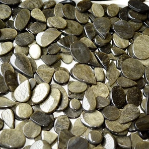 AAA Quality All Size 500 gms Wholesale Silver Obsidian Cabochon Loose Gemstone - Picture 1 of 14