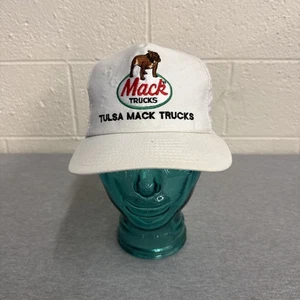 Tulsa Mack Trucks Snapback Trucker VTG 80s Hat - Picture 1 of 7