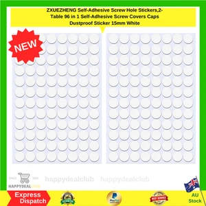 Self-Adhesive Screw Hole Stickers,2-Table 96 in 1 Self-Adhesive Screw Covers ... - Picture 1 of 8