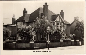 DENBIGHSHIRE - COLWYN BAY, THE RUSSELL, CANNING ROAD, REAL PHOTO - Picture 1 of 2