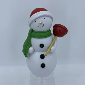 Hallmark Jolly in the John Schneemann mit Kolben spricht Weihnachten Humor funktioniert - Bild 1 von 6