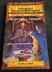 Advanced Dungeons & Dragons Sceptre Of Power Adventure Gamebook 7 1986 - Picture 1 of 5