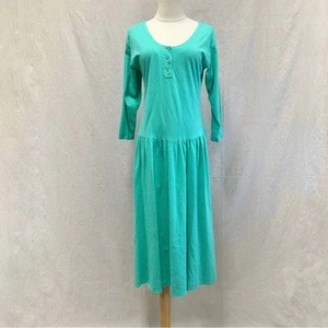 Victoria's Secret Midikleid Vintage 90er mintgrün Gr. P Small 10% Baumwolle - Bild 1 von 12