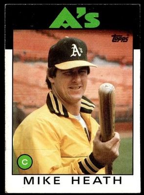 1986 Topps Mike Heath Oakland Athletics #148 - Image 1 of 2