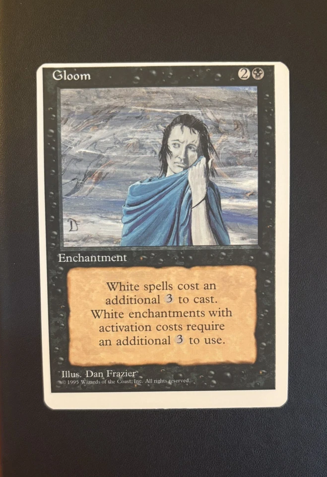 ** MISCUT Gloom MTG Core Set 4th Edition ALPHA CUT VERY RARE!! ** - Image 1 of 2