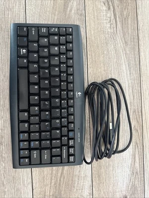 Logitech NetPlay Y-UC29 867199-0100 Black Mini Keyboard For Sony PlayStation PS2 - Image 1 of 4