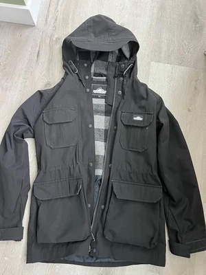 Chaqueta Penfield Para Hombre XS Negra 80/20 Kasson Mountain Parka Con Capucha Forrada de Vellón Foto 1 de 4