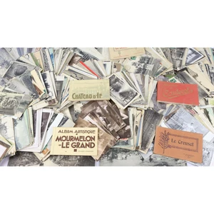 ÉNORME LOT DE 1134 ANCIENNES CARTES POSTALES DE FRANCE ET DIVERS PAYS - Picture 1 of 6