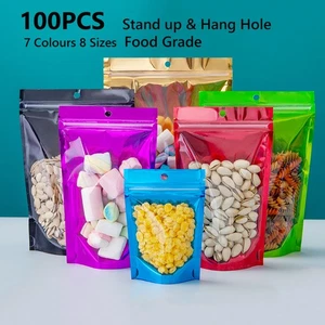 Standbodenbeutel Druckverschlussbeutel Folienbeutel ZIP Beutel Verschlussbeutel - Picture 1 of 10