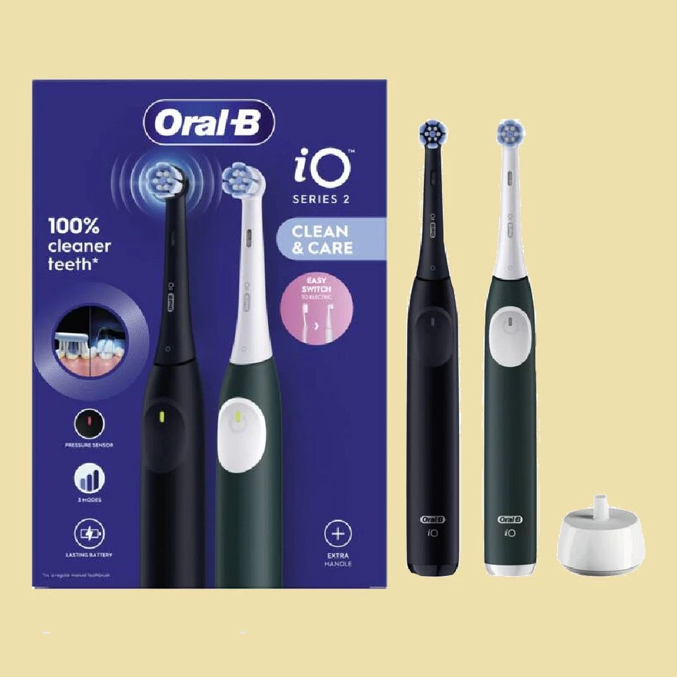 Braun Oral-B elektrische Zahnbürste iO Series 2 - iOS2d.2ZZ9.0 mit 2. Handstück - Bild 1 von 1