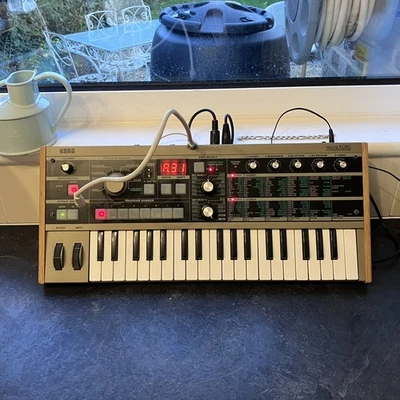 Korg Microkorg Synthesizer and Vocoder Keyboard Mic and Cables - Image 1 of 4