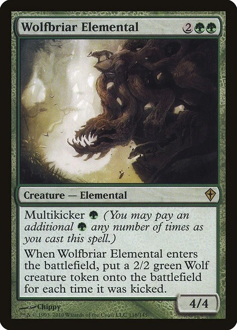 [MTG] Wolfbriar Elemental (118) (WWK) LP-HP - Image 1 of 1