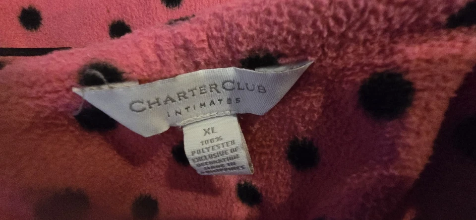 Pijama Rosa Y Negro Rosa Negro Lunares Poliéster Top Foto 1 de 4