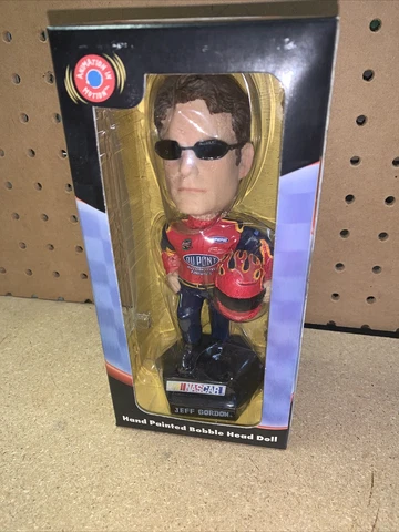 Jeff Gordon 2001 Genuine Hand-Painted Bobble Head NIB Cover
