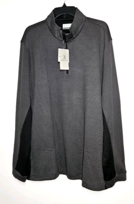 PGA Tour Hombre 1/4 Cremallera Jersey Chaqueta Gris Talla XXL ¡Nuevo! Foto 1 de 4