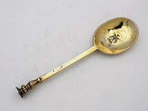 Stunning Charles II SILVER GILT SEAL TOP SPOON, London 1662 by Jeremy Johnson - Picture 1 of 6