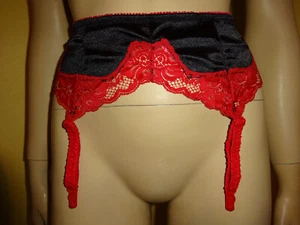 Strumpfhalter Straps Strapshalter M / 40 schwarz-rot NEU! - Bild 1 von 12