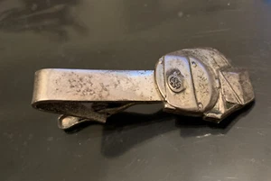 Barra de amarre de motor industrial de colección General Electric cierre de clip plateado - Imagen 1 de 2