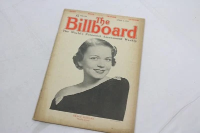 The Billboard April 4, 1936  The World's Foremost Amusement Weekly Magazine - Image 1 of 4