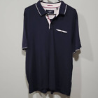 Ted Baker Polo Shirt Men Size 7 Us 3Xl Blue Modal Cotton Blend Relaxed Soft Cozy
