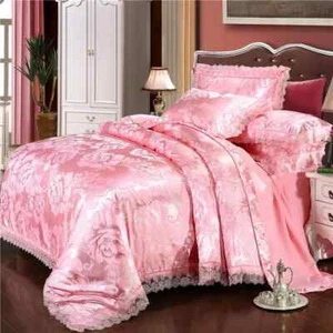 2024 Luxus Spitze Jacquard Satin Bettbezug, Bettwäsche, Bettwäsche Set - Bild 1 von 43