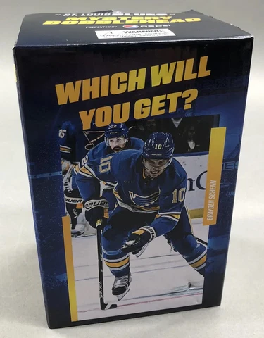 ST LOUIS BLUES JUSTIN FAULK MYSTERY BOBBLEHEAD 2/16/23 Give Away Cover