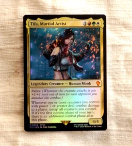 Tifa Magic the Gathering Final Fantasy Commander Holo Foil Card (NM) - Bild 1 von 2