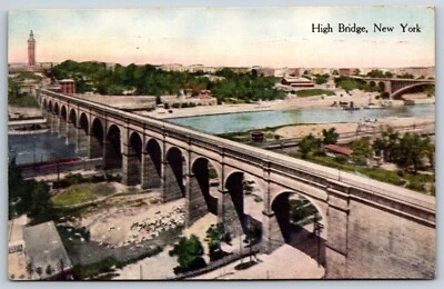 Postcard High Bridge, Bird's Eye View, New York Unposted - Image 1 of 2