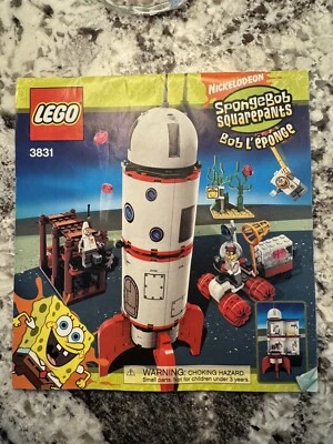 Lego Spongebob Squarepants 3831 Rocket Ride INSTRUCTION MANUAL ONLY 2008 - Image 1 of 2
