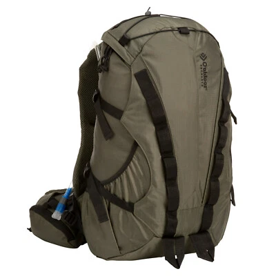 Outdoor Products Big Sur 28.5L Hiking Hydration Pack with 3L Reservoir Green NWT - Image 1 of 4