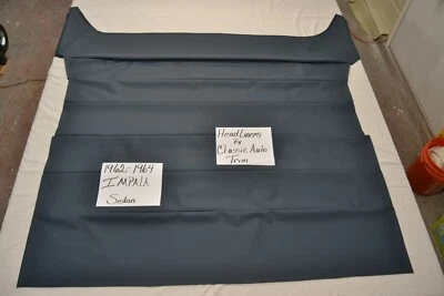 Chevrolet Impala 1962 62 1963 63 1964 64 sedán de 2 puertas azul oscuro nivel techo EE. UU. Foto 1 de 2