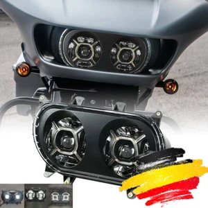 LED Scheinwerfer Fern-/Abblendlicht Für Harley Road Glide 2015-2023 Projektor - Bild 1 von 16