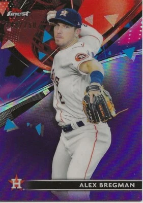 2021 Topps Finest Purple Alex Bregman 242/250 #83 - Image 1 of 2